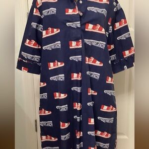 DIZZIE LIZZIE SUMMERY AND COOL CASUAL RUN AROUND 100% COTTON DRESS NWT